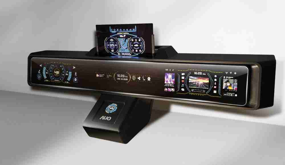 彩霸王Micro LED沉浸式车舱显示方案结合 可卷式、、、可伸缩的Micro LED应用并可呈现不同的质感纹路，，，展现人性化设计