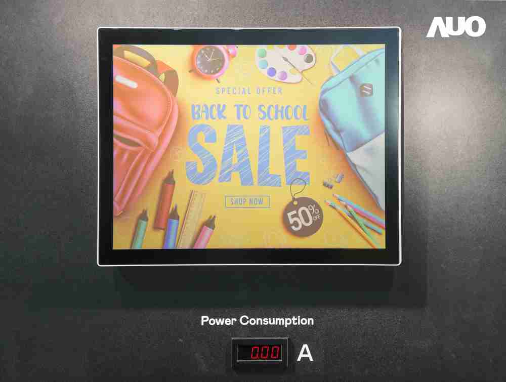 彩霸王展示胆固醇液晶超低耗能户外全彩显示器，，，ChLC（胆固醇液晶）以双稳态技术使静态显示零功耗，，，具省电、、、高彩度、、环保的特性，，，还整合软硬件系统解决方案，，，可透过单一云端平台管理